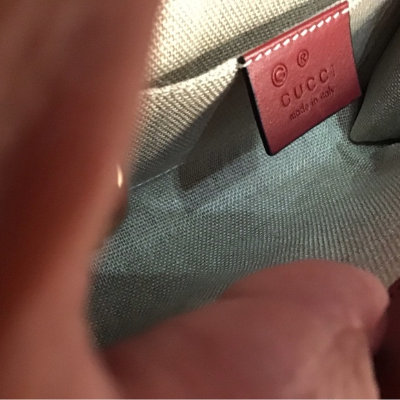 🔥🧡EUC GUCCI Horsebit Microguccissima Red Calfskin Crossbody Bag - Picture 6 of 11